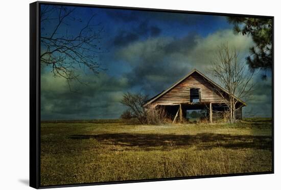 Hwy82 Barn-Barbara Simmons-Framed Stretched Canvas