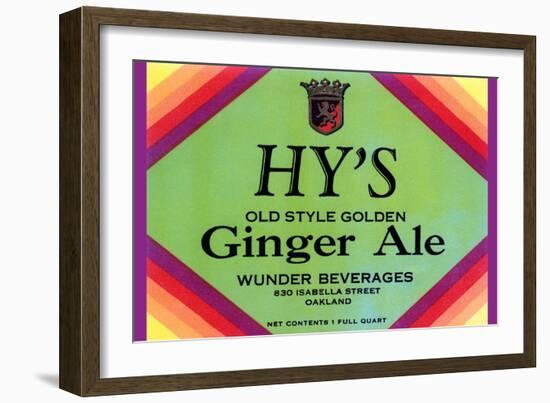 Hy's Old Style Ginger Ale-null-Framed Art Print