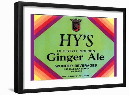 Hy's Old Style Ginger Ale-null-Framed Art Print