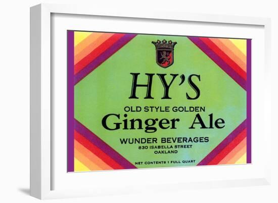 Hy's Old Style Ginger Ale-null-Framed Art Print