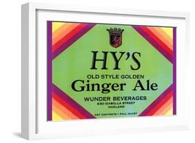 Hy's Old Style Ginger Ale-null-Framed Art Print