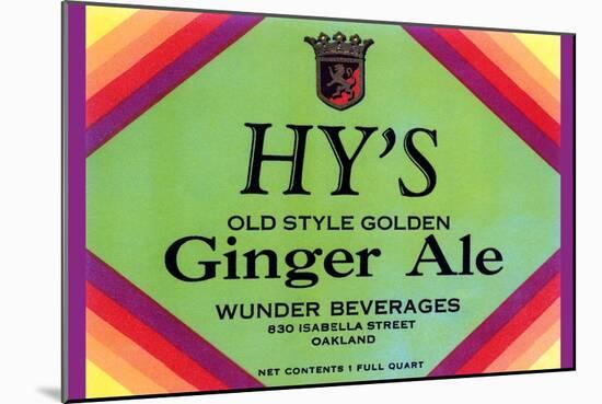 Hy's Old Style Ginger Ale-null-Mounted Art Print