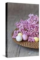 Hyacinth Blossoms and Easter Eggs-Andrea Haase-Stretched Canvas