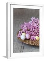 Hyacinth Blossoms and Easter Eggs-Andrea Haase-Framed Photographic Print