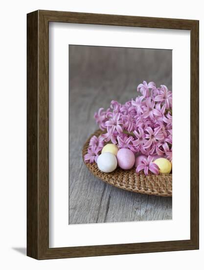 Hyacinth Blossoms and Easter Eggs-Andrea Haase-Framed Photographic Print