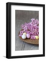 Hyacinth Blossoms and Easter Eggs-Andrea Haase-Framed Photographic Print