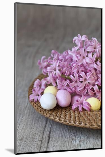 Hyacinth Blossoms and Easter Eggs-Andrea Haase-Mounted Photographic Print