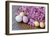 Hyacinth Blossoms and Easter Eggs-Andrea Haase-Framed Photographic Print