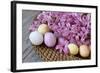 Hyacinth Blossoms and Easter Eggs-Andrea Haase-Framed Photographic Print