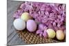 Hyacinth Blossoms and Easter Eggs-Andrea Haase-Mounted Photographic Print