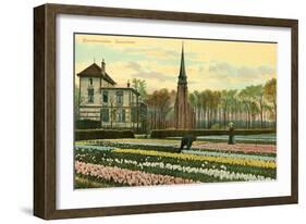 Hyacinth Fields, Sassenheim, Holland-null-Framed Art Print