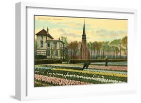 Hyacinth Fields, Sassenheim, Holland-null-Framed Art Print