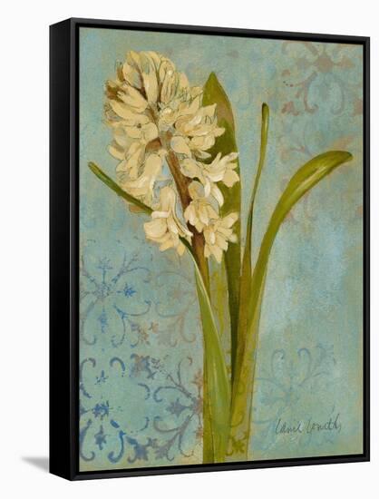 Hyacinth on Teal I-Lanie Loreth-Framed Stretched Canvas