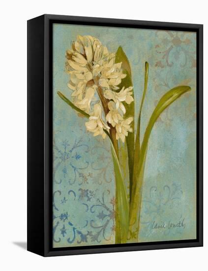 Hyacinth on Teal I-Lanie Loreth-Framed Stretched Canvas