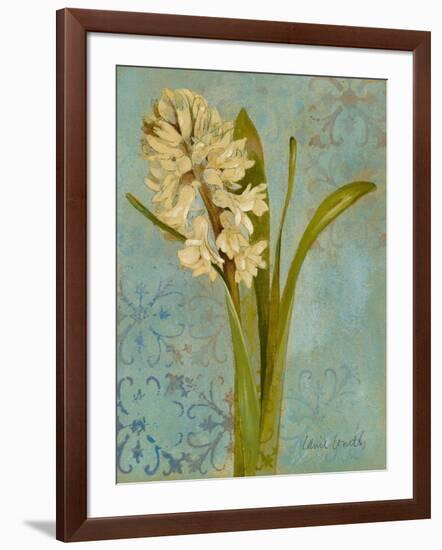 Hyacinth on Teal I-Lanie Loreth-Framed Art Print