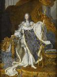 Portrait of Louis XV in His Royal Costume-Hyacinthe François Honoré Rigaud-Giclee Print