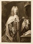 Portrait of the Duc De Broglie, in Sash of the Order of Sainte Esprit, with Baton of a Marshal of…-Hyacinthe Rigaud-Giclee Print