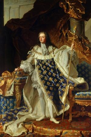 King Louis XV of France in Coronation Robe. 1730