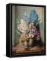 Hyacinths in a Pottery Vase-Albert Williams-Framed Stretched Canvas