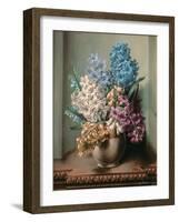 Hyacinths in a Pottery Vase-Albert Williams-Framed Giclee Print