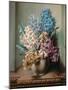 Hyacinths in a Pottery Vase-Albert Williams-Mounted Giclee Print