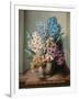 Hyacinths in a Pottery Vase-Albert Williams-Framed Giclee Print