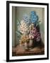 Hyacinths in a Pottery Vase-Albert Williams-Framed Giclee Print