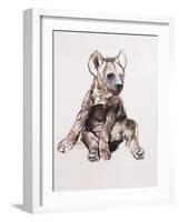 Hyaena Pup, 2019,-Mark Adlington-Framed Giclee Print