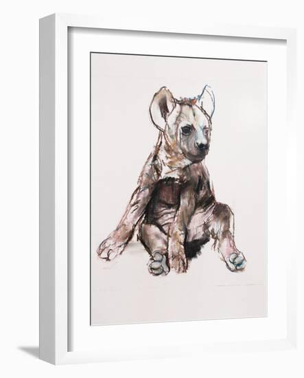 Hyaena Pup, 2019,-Mark Adlington-Framed Giclee Print