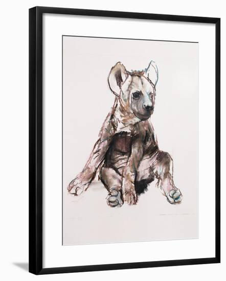 Hyaena Pup, 2019,-Mark Adlington-Framed Giclee Print