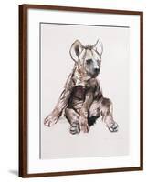 Hyaena Pup, 2019,-Mark Adlington-Framed Giclee Print