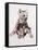 Hyaena Pup, 2019,-Mark Adlington-Framed Stretched Canvas