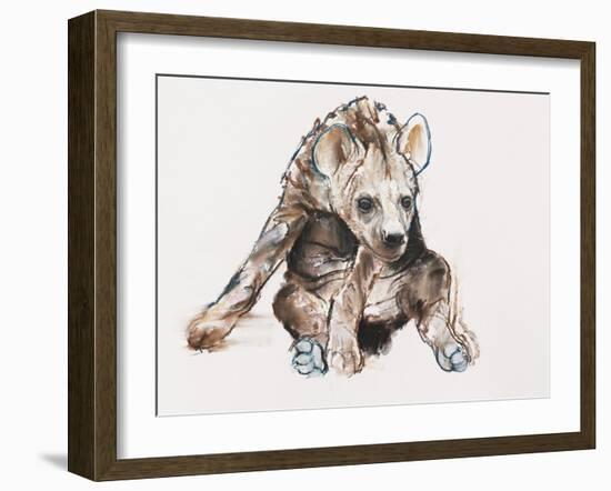 Hyaena Pup, 2019,-Mark Adlington-Framed Giclee Print