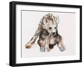 Hyaena Pup, 2019,-Mark Adlington-Framed Giclee Print