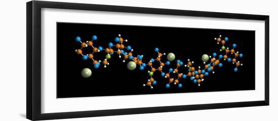 Hyaluronic Acid, Molecular Model-Dr. Mark J.-Framed Photographic Print