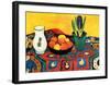 Hyazinthenteppich Still Life-Auguste Macke-Framed Art Print