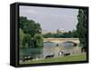 Hyde Park and the Serpentine, London, England, United Kingdom-Adam Woolfitt-Framed Stretched Canvas