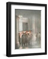 Hyde Park Coffee Stall-Yoshio Markino-Framed Premium Photographic Print