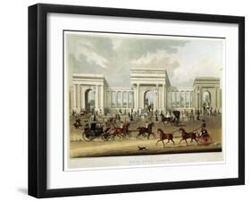 Hyde Park Corner, 1828-Richard Rosenberg-Framed Giclee Print