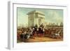 Hyde Park Corner, after James Pollard, Published by Ackermann, 1836-null-Framed Giclee Print