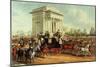 Hyde Park Corner, after James Pollard, Published by Ackermann, 1836-null-Mounted Giclee Print