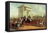 Hyde Park Corner, after James Pollard, Published by Ackermann, 1836-null-Framed Stretched Canvas