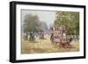 Hyde Park Corner, C.1890-John Sutton-Framed Giclee Print