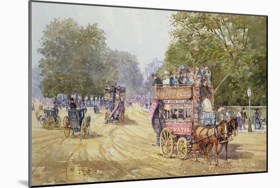 Hyde Park Corner, C.1890-John Sutton-Mounted Giclee Print