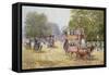 Hyde Park Corner, C.1890-John Sutton-Framed Stretched Canvas