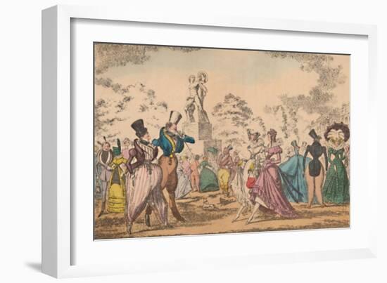 'Hyde Park Corner in 1822', c1870-George Cruikshank-Framed Giclee Print