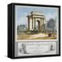 Hyde Park Corner, London, C1835-William Spooner-Framed Stretched Canvas