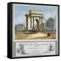 Hyde Park Corner, London, C1835-William Spooner-Framed Stretched Canvas