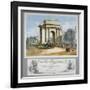 Hyde Park Corner, London, C1835-William Spooner-Framed Giclee Print