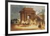 Hyde Park Corner, Westminster, London, C1835-W Spooner-Framed Giclee Print